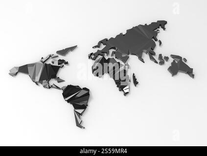 world map low poly Stock Photo - Alamy