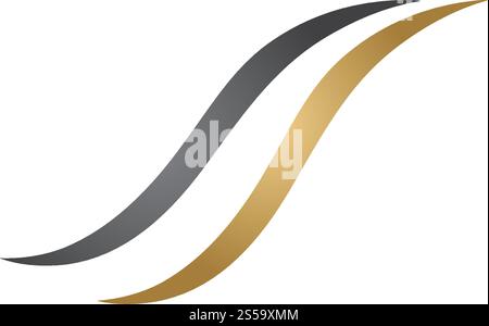 Hair wave logo vector ion template Stock Vector