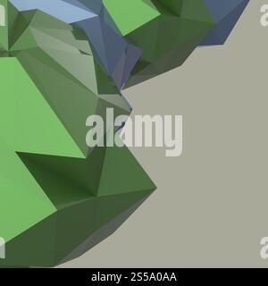 Abstract low poly geometric background Stock Photo