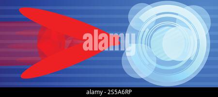 Computer virus atack concept banner. Cartoon illustration of computer virus atack vector concept banner for web design. Computer virus atack concept banner, cartoon style Stock Vector