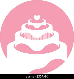 Cake logo vector ilustration template Stock Vector