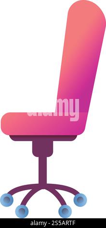 Desktop chair icon. Cartoon of desktop chair vector icon for web design isolated on white background. Desktop chair icon, cartoon style Stock Vector