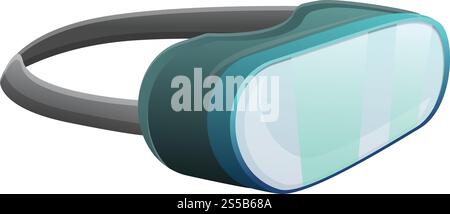 Virtual reality headset icon. Cartoon of virtual reality headset vector icon for web design isolated on white background. Virtual reality headset icon, cartoon style Stock Vector