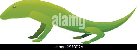Reptile lizard icon. Cartoon of reptile lizard vector icon for web design isolated on white background. Reptile lizard icon, cartoon style Stock Vector