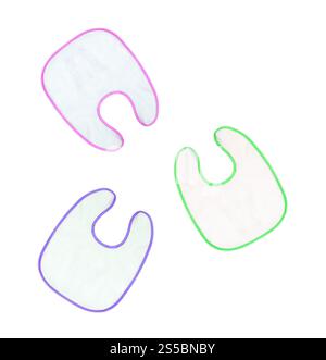 Baby bibs isolated on white background Stock Photo - Alamy
