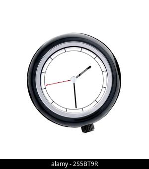 Watch on wall without numbers isolated on white background. Watch on wall without numbers Stock Photo