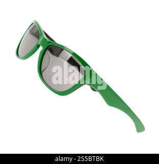 Green sunglases isolated on white background. Green sunglases isolated on white Stock Photo