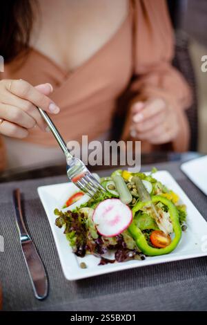 Full American Breakfast Huge healthy breakfast spread on a table with coffee Breakfast served with coffee English breakfast fried egg croissants Stock Photo
