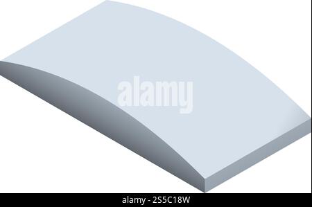 Modern pc mouse icon. Isometric of modern pc mouse vector icon for web design isolated on white background. Modern pc mouse icon, isometric style Stock Vector