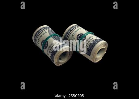 Brainstorming. Note is written on a white sticker that hangs with a clothespin on a rope on a background of brown cardboard Stock Photo