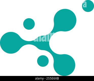 molecule ilustration  vector icon template Stock Vector