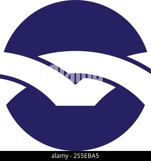 Bridge ilustration logo vector template Stock Vector