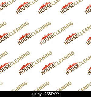 Cleaning service, tools and instruments seamless pattern vector. Chores gloves and liquid to wash plates poured in plastic bottle. Vacuuming and hoovering, mopping floor with duster and mop.. Cleaning service, tools and instruments seamless pattern vector Stock Vector