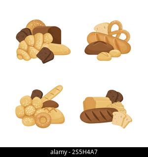 Vector cartoon bakery card discount with price or gift voucher templates illustration. Vector cartoon bakery discount or gift illustration Stock Vector