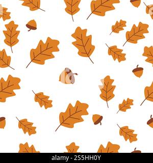 Autumn seamless background wallpeper vector illustration Stock Vector