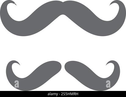 Mustache icon vector ilustration template Stock Vector
