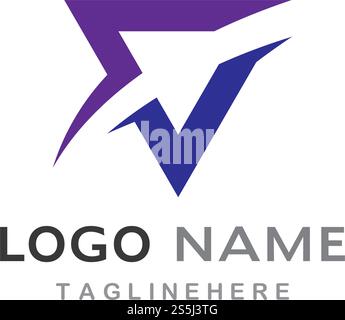 Triangle Logo vector Template Stock Vector