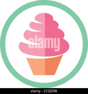 Cake logo vector ilustration template Stock Vector