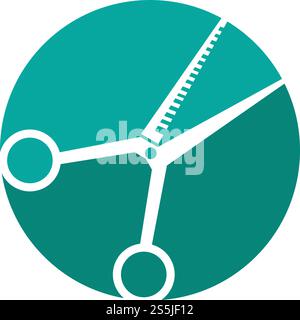 Scissor icon ilustration vector template Stock Vector