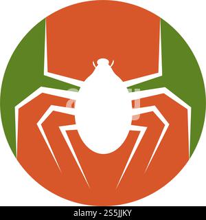 spider ilustration logo vector template Stock Vector