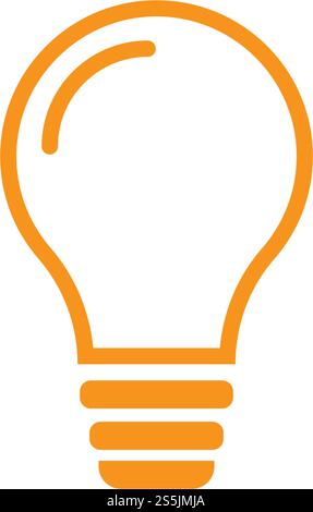 bulb logo vector ilustration template Stock Vector