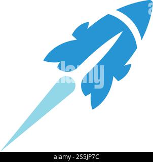 Rocket ilustration logo vector icon template Stock Vector