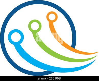 circuit technology ilustration vector template Stock Vector
