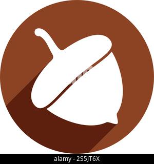 Acorn logo ilustration vector template Stock Vector