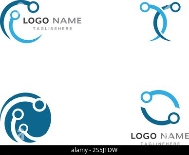 circuit technology ilustration vector template Stock Vector