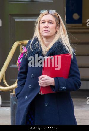 London, England, UK. 13th Jan, 2025. Chair of the Labour Party and Minister Without Portfolio at Cabinet Office ELLIE REEVES is seen leaving Cabinet Office. (Credit Image: © Tayfun Salci/ZUMA Press Wire) EDITORIAL USAGE ONLY! Not for Commercial USAGE! Stock Photo