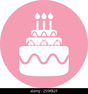 Cake logo vector ilustration template Stock Vector