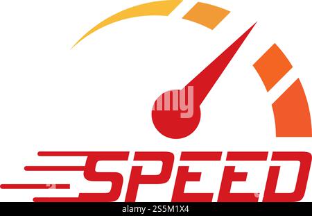 Faster Logo Template vector icon illustration design Stock Vector