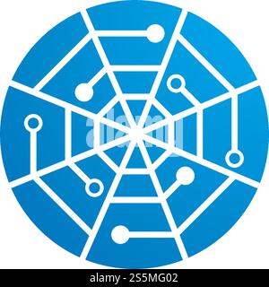 Spider Technology logo vector Stock Vector