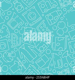 Laundry service pattern. Dry washing machine garments cleaning clothes shoes stains vector seamless background. Illustration of laundry service, housekeeping laundromat. Laundry service pattern. Dry washing machine garments cleaning clothes shoes stains vector seamless background Stock Vector