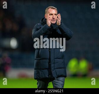 Celtic manager Brendan Rodgers applauds the fans after the Premier ...