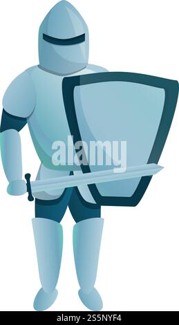 Knight Head Armor Circle Cartoon Stock Vector Image & Art - Alamy