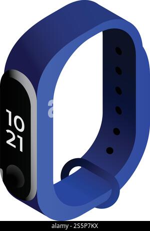 Smart fitness tracker icon. Isometric of smart fitness tracker vector ...