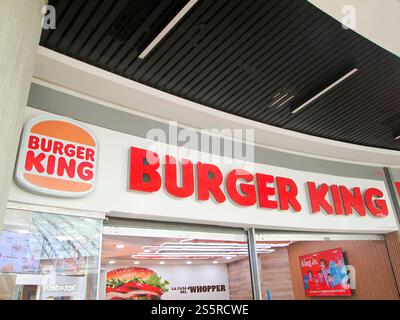 Founded in 1954, Burger King is the second largest hamburger chain in the world. Original home of the WHOPPER..EDITORIAL ILLUSTRATIVE,EDITORIAL,CARACA Stock Photo