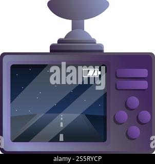 Dvr camera icon. Cartoon of dvr camera vector icon for web design isolated on white background. Dvr camera icon, cartoon style Stock Vector