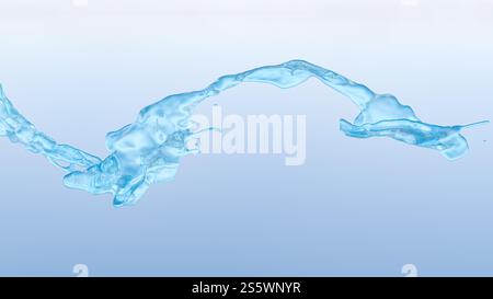 Water splash as abstract background. Liquid splashing fluids on background. Stock Photo