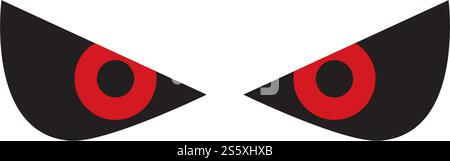 Devil Eye logo vector template Stock Vector
