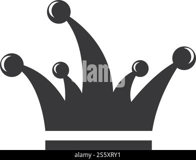 Clown hat logo template ilustration vector Stock Vector