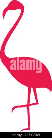 Flamingo logo ilustration vector template Stock Vector