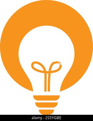 Bulb logo vector ilustration template Stock Vector