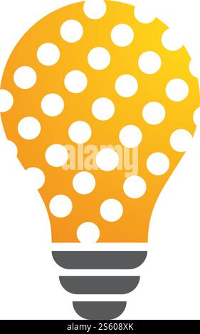Bulb logo vector ilustration template Stock Vector