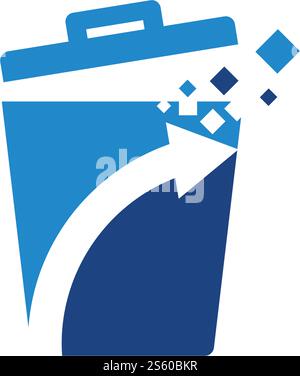 Trash basket icon vector ilustration design Stock Vector