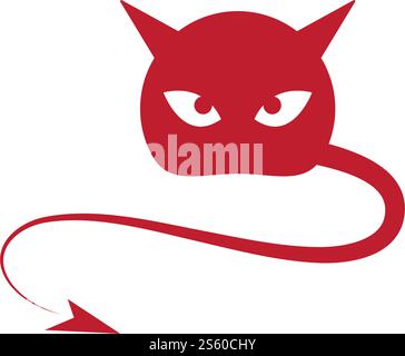 Devil logo ilustration vector template Stock Vector