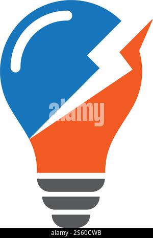 Bulb logo vector ilustration template Stock Vector