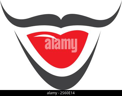 Clown character ilustration in flat design vector Stock Vector
