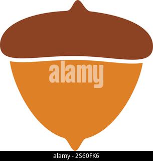Acorn logo ilustration vector template Stock Vector